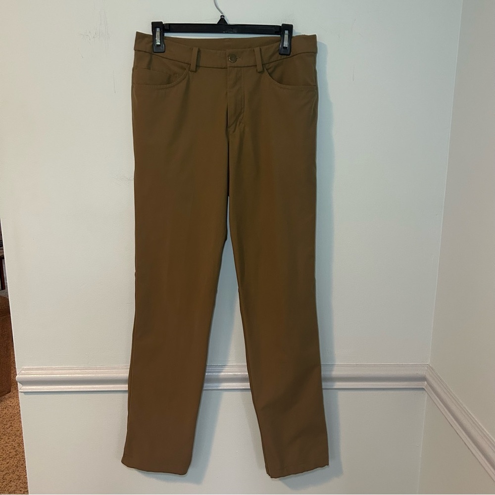 Lululemon Deep Artifact ABC Slim-Fit Warpstreme 28” Pants Size 32